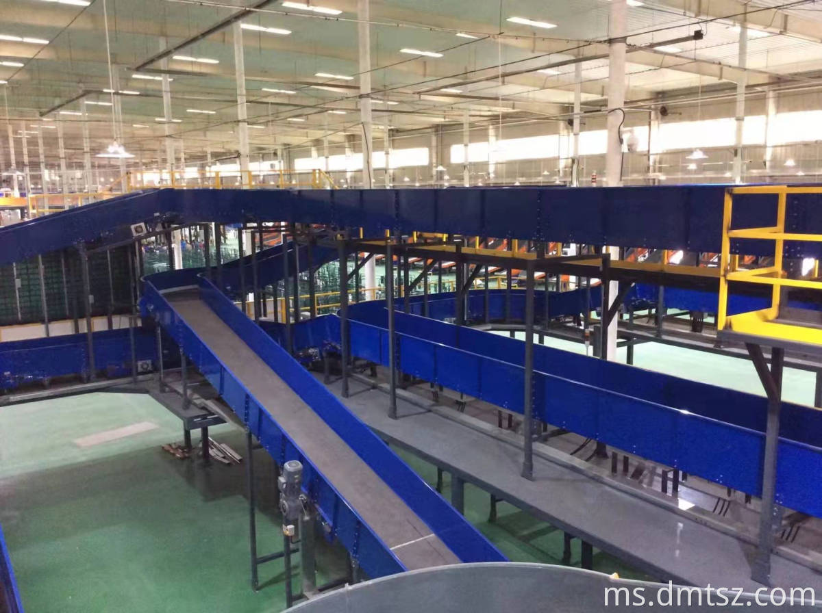 Penghantar tali pinggang rata Flat Belt Conveyor